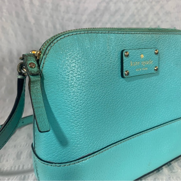 KATE SPADE - leather crossbody mini bag - mint color - Picture 5 of 13